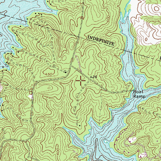Topographic Map of Trinity United Methodist Camp, GA