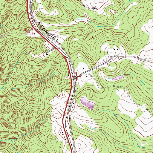 Topographic Map of Campbell (historical), GA