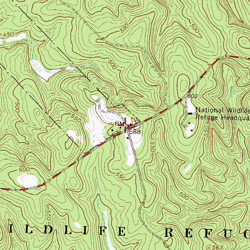 Topographic Map of Crutchfield (historical), GA