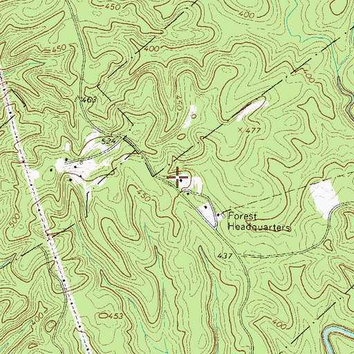 Topographic Map of Holland B Speller Cemetery, GA