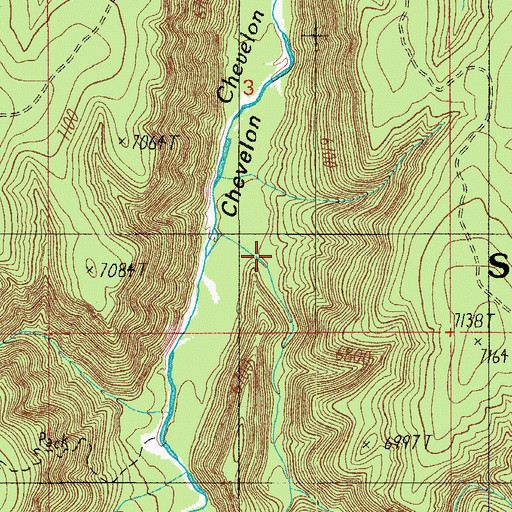Topographic Map of Slim Jim Canyon, AZ