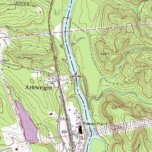 Topographic Map of Holton Ferry (historical), GA