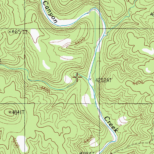 Topographic Map of Sloan Creek, AZ
