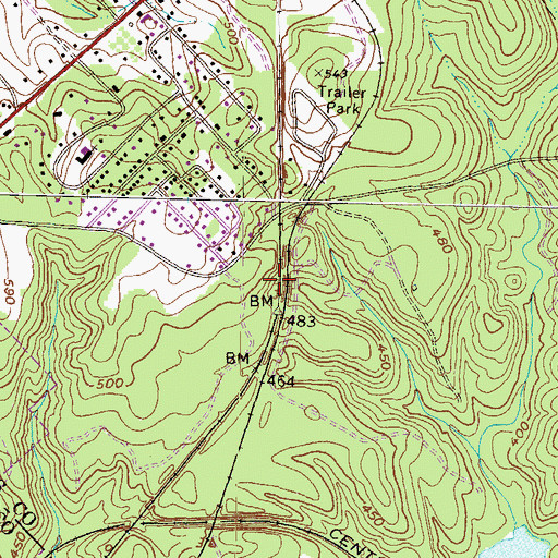 Topographic Map of Van Buren (historical), GA