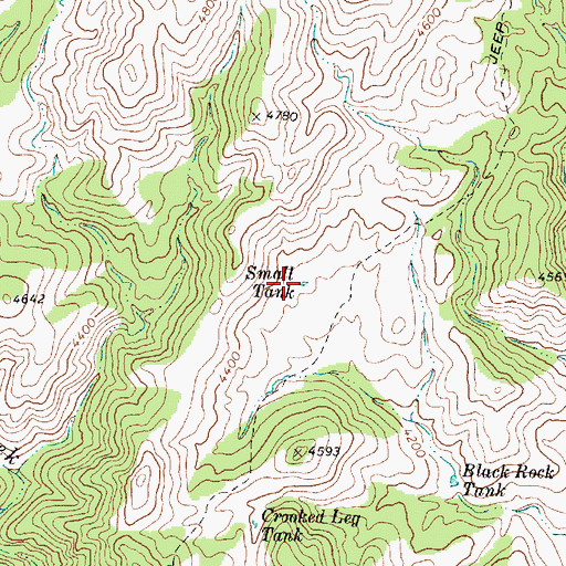 Topographic Map of Small Tank, AZ
