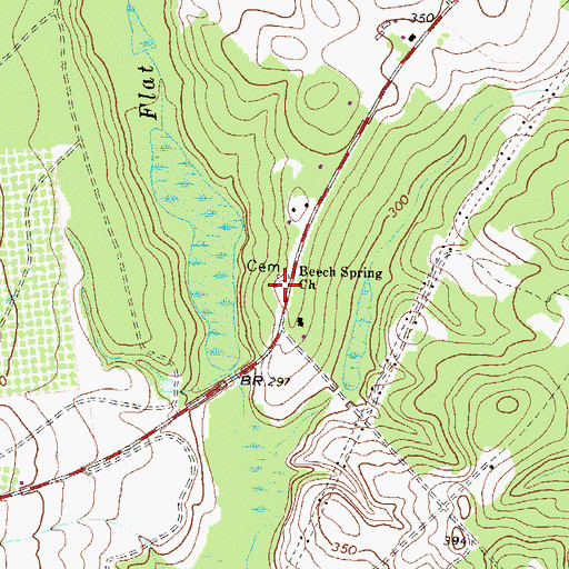 Topographic Map of Beech Spring Academy (historical), GA
