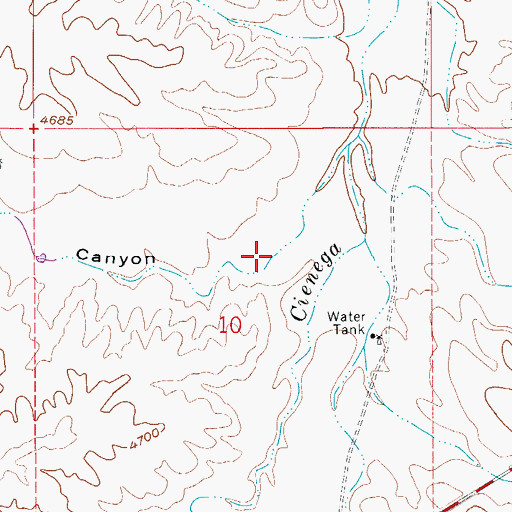 Topographic Map of Smith Canyon, AZ