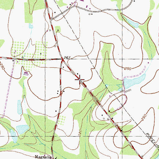 Topographic Map of Adlai School (historical), GA