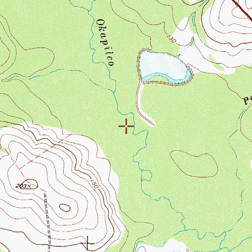 Topographic Map of Brooks County, GA