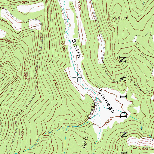 Topographic Map of Smith Cienega, AZ