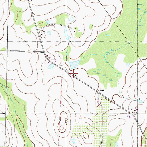 Topographic Map of Central School (historical), GA