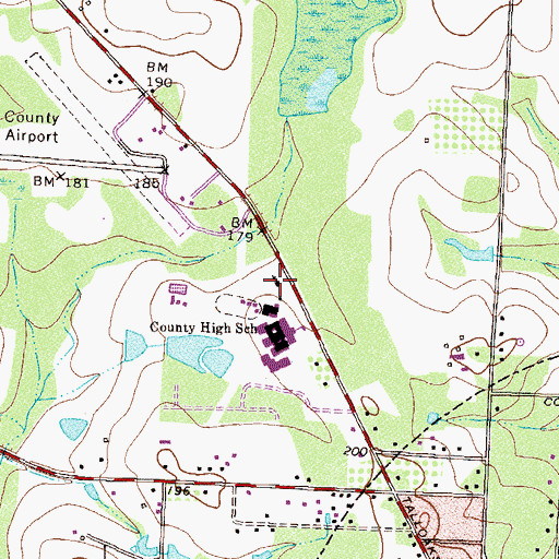 Topographic Map of Church of Jesus Christ, GA