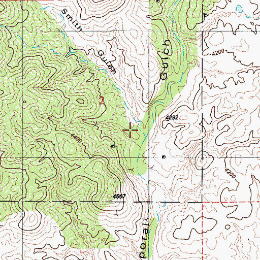 Topographic Map of Smith Gulch, AZ