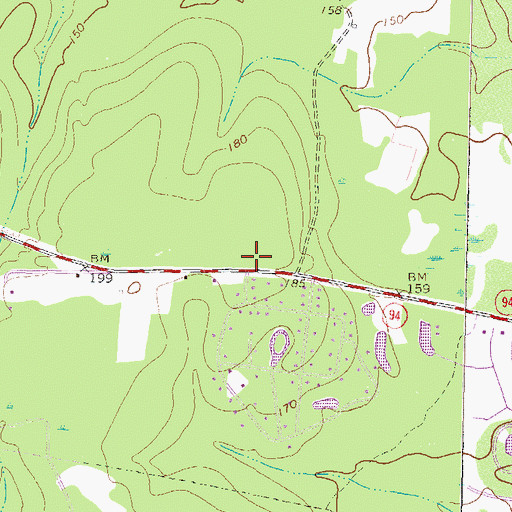 Topographic Map of Gateway Church, GA