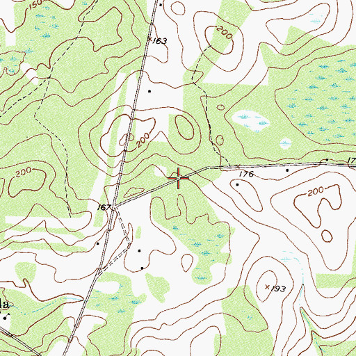 Topographic Map of Jesus Christ Church, GA