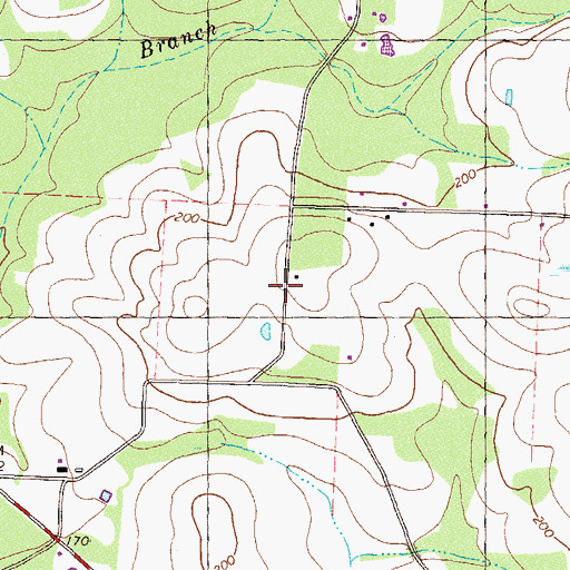 Topographic Map of Jones Store (historical), GA