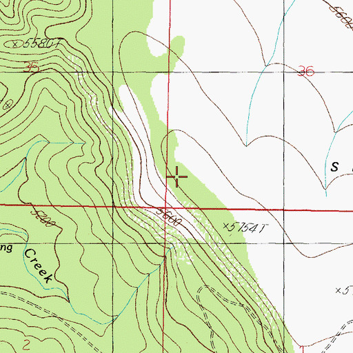 Topographic Map of Smith Mesa, AZ