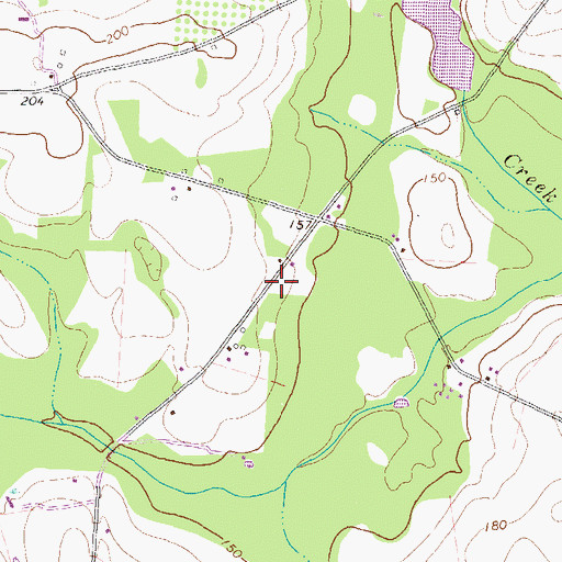 Topographic Map of Pine Grove School (historical), GA
