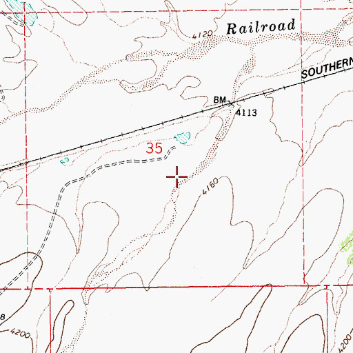 Topographic Map of Cowboy Canyon, AZ