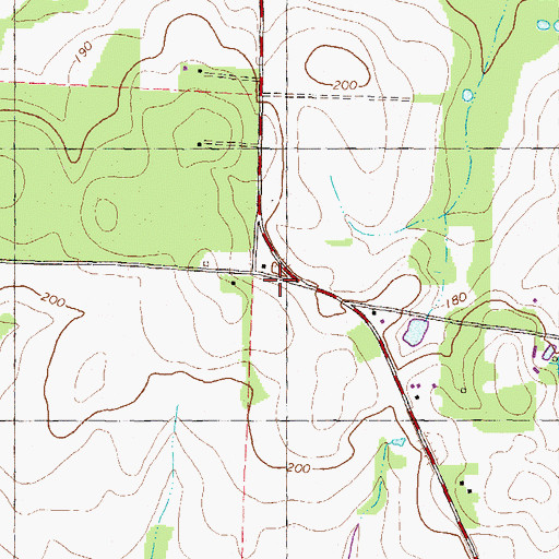 Topographic Map of Sandhill School (historical), GA