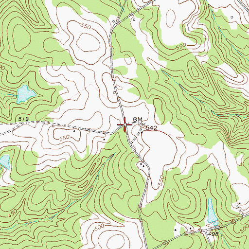 Topographic Map of Blume, GA