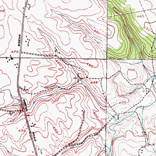 Topographic Map of Beckman School (historical), GA