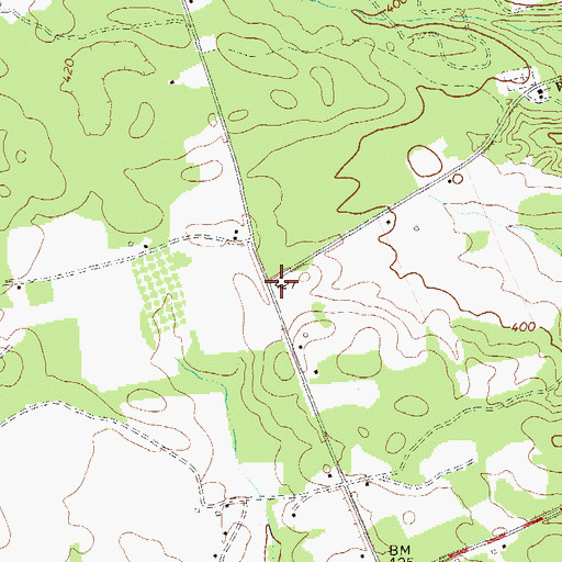 Topographic Map of Corinth Church (historical), GA
