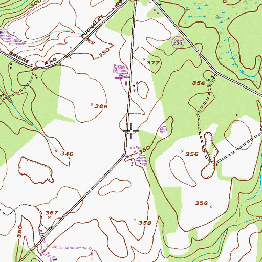 Topographic Map of Logyard School (historical), GA