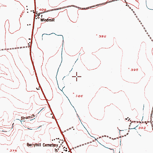 Topographic Map of Oliphant Pond (historical), GA
