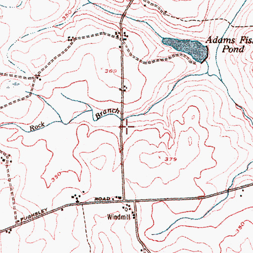 Topographic Map of Rockydale School (historical), GA