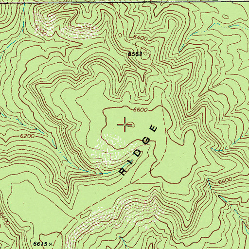 Topographic Map of Snake Ridge, AZ