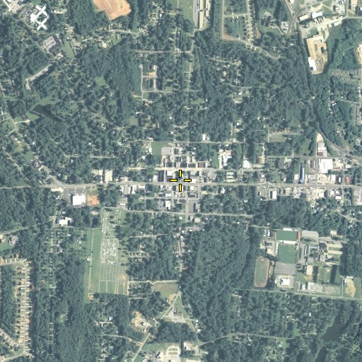Aerial/Satellite Image of Butts County Courthouse, GA