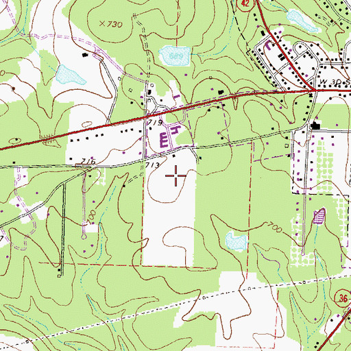 Topographic Map of Jackson High School, GA