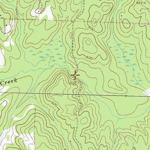 Topographic Map of Maddox Bridge (historical), GA