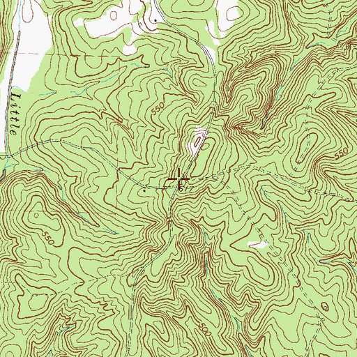 Topographic Map of Rocky Hill School (historical), GA