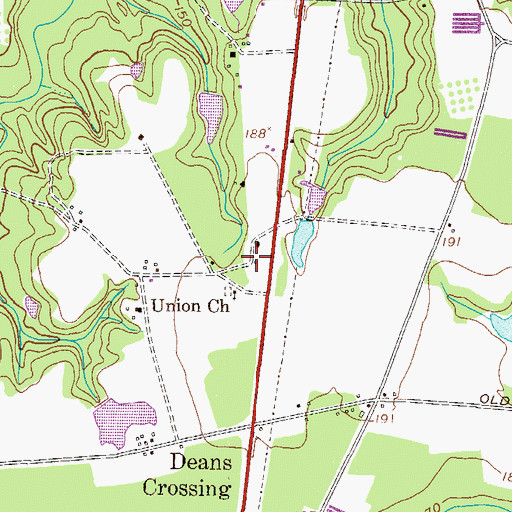 Topographic Map of Brewton Mill School (historical), GA