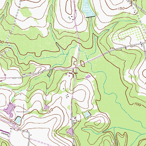 Topographic Map of Deloach School (historical), GA