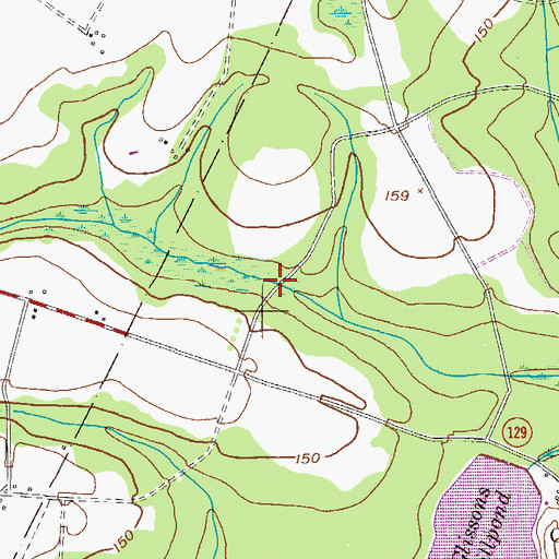 Topographic Map of Glisson Pond (historical), GA