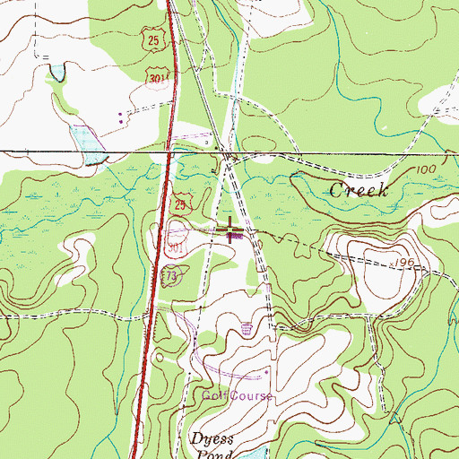 Topographic Map of Gospel Temple, GA