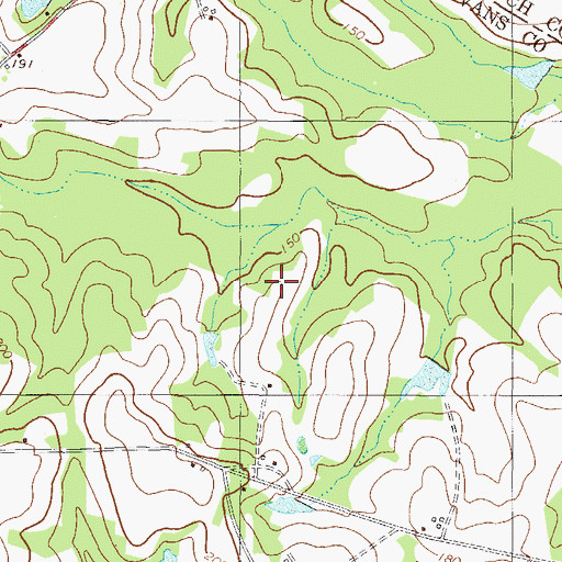 Topographic Map of Grinner School (historical), GA