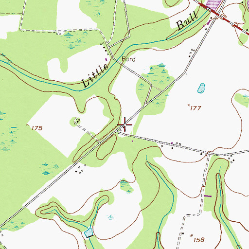 Topographic Map of Hillview School (historical), GA
