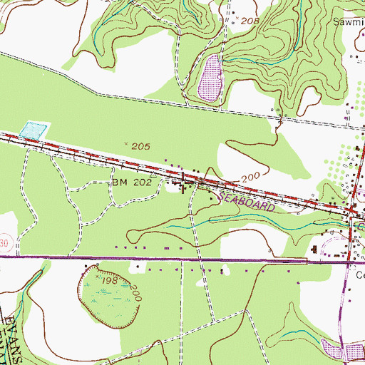 Topographic Map of United House of Prayer, GA