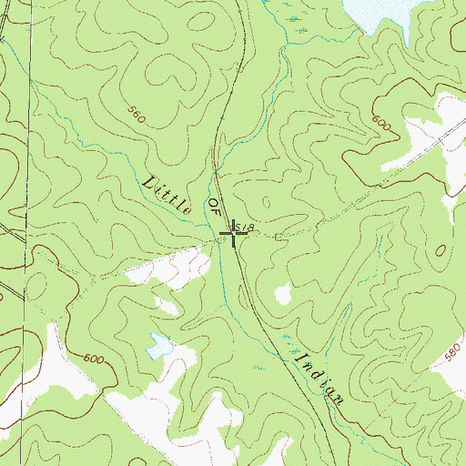 Topographic Map of Aqua (historical), GA