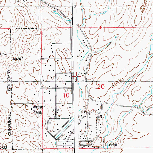 Topographic Map of Soapbox Canyon, AZ