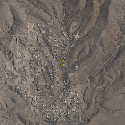 Aerial/Satellite Image of Soapbox Canyon, AZ