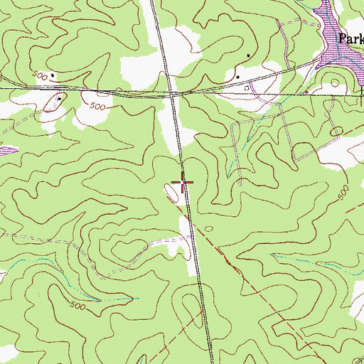 Topographic Map of Lake Oconee Chapel, GA