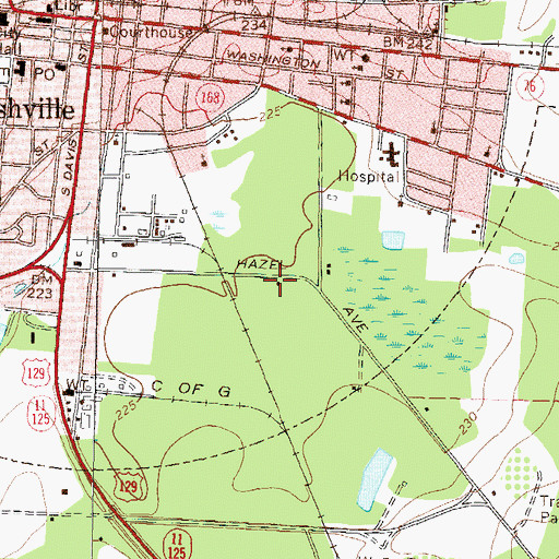 Topographic Map of Call to Faith Tabernacle, GA