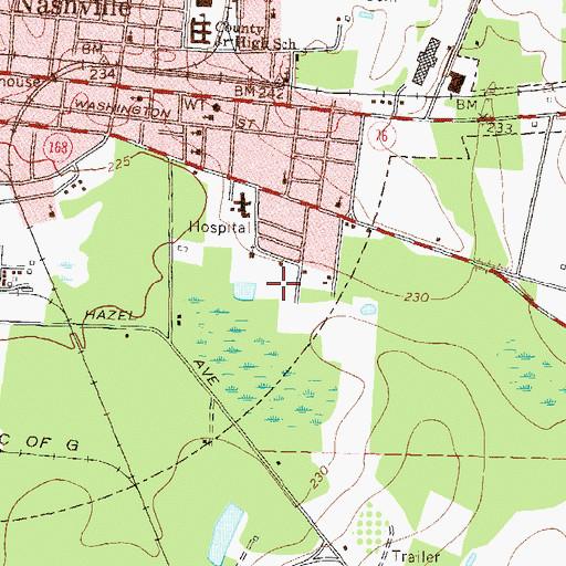 Topographic Map of Carter Park, GA