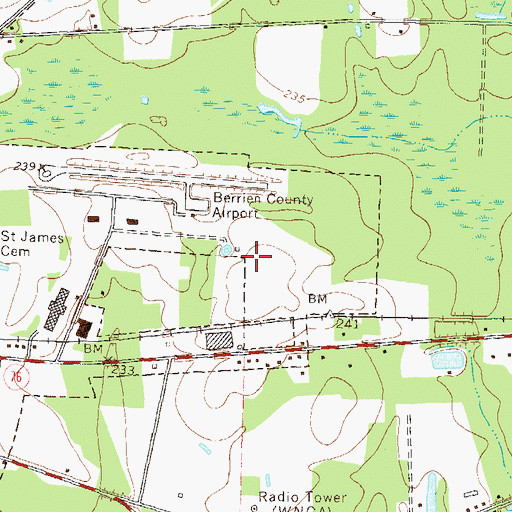 Topographic Map of Full Gospel Chapel, GA