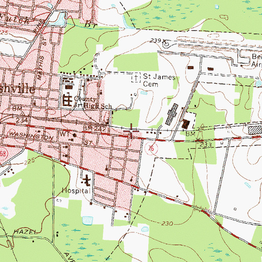 Topographic Map of Holiness Church, GA